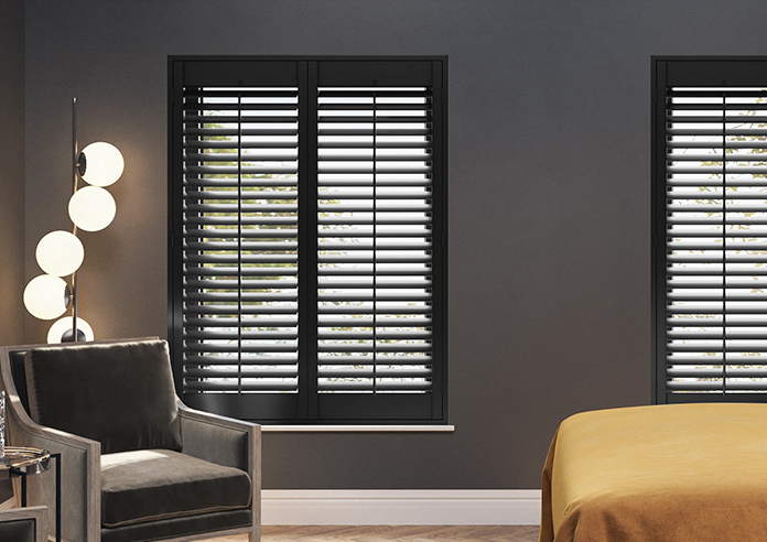 Bromley, Midnight Black - Full Height Plantation Shutter - Image 3